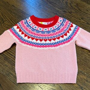 Epic Threads Red and Pink Knit Sweater